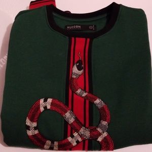 Hudson outerwear snake sweatshirt Sz Small
